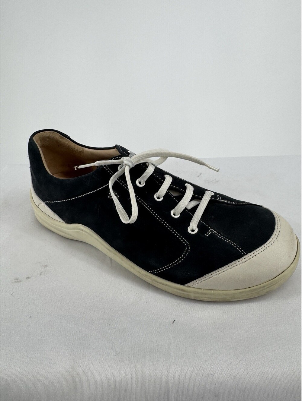 Finn Comfort shoes womens 38 7.5/8 navy blue lace up comfort sneakers walking